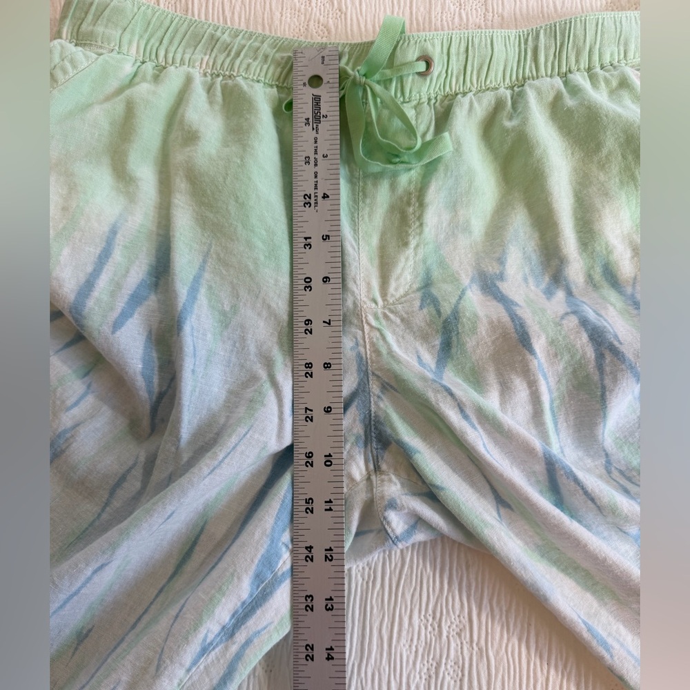 Bandolino Linen Pants white blue size 14P - Picture 13 of 16